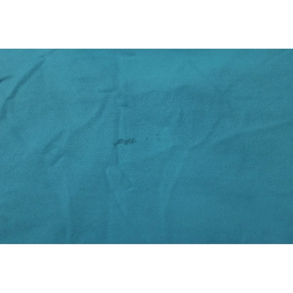 Quiksilver Boys Cyan Blue Short Sleeve Rash Guard Swim Shirt Size 12 M Logo